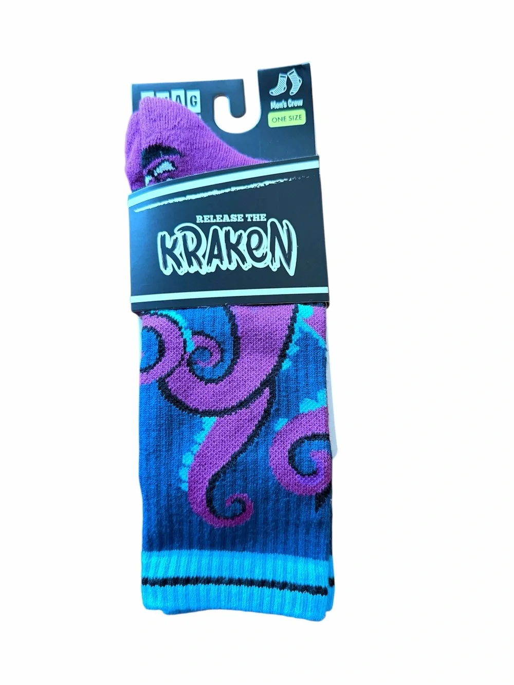 SWAG Release The Kraken Men’s Crew Socks One Size